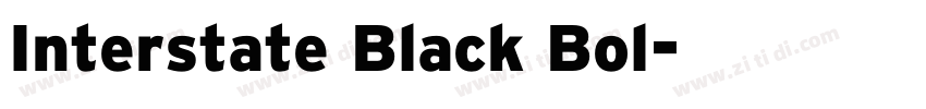Interstate Black Bol字体转换
